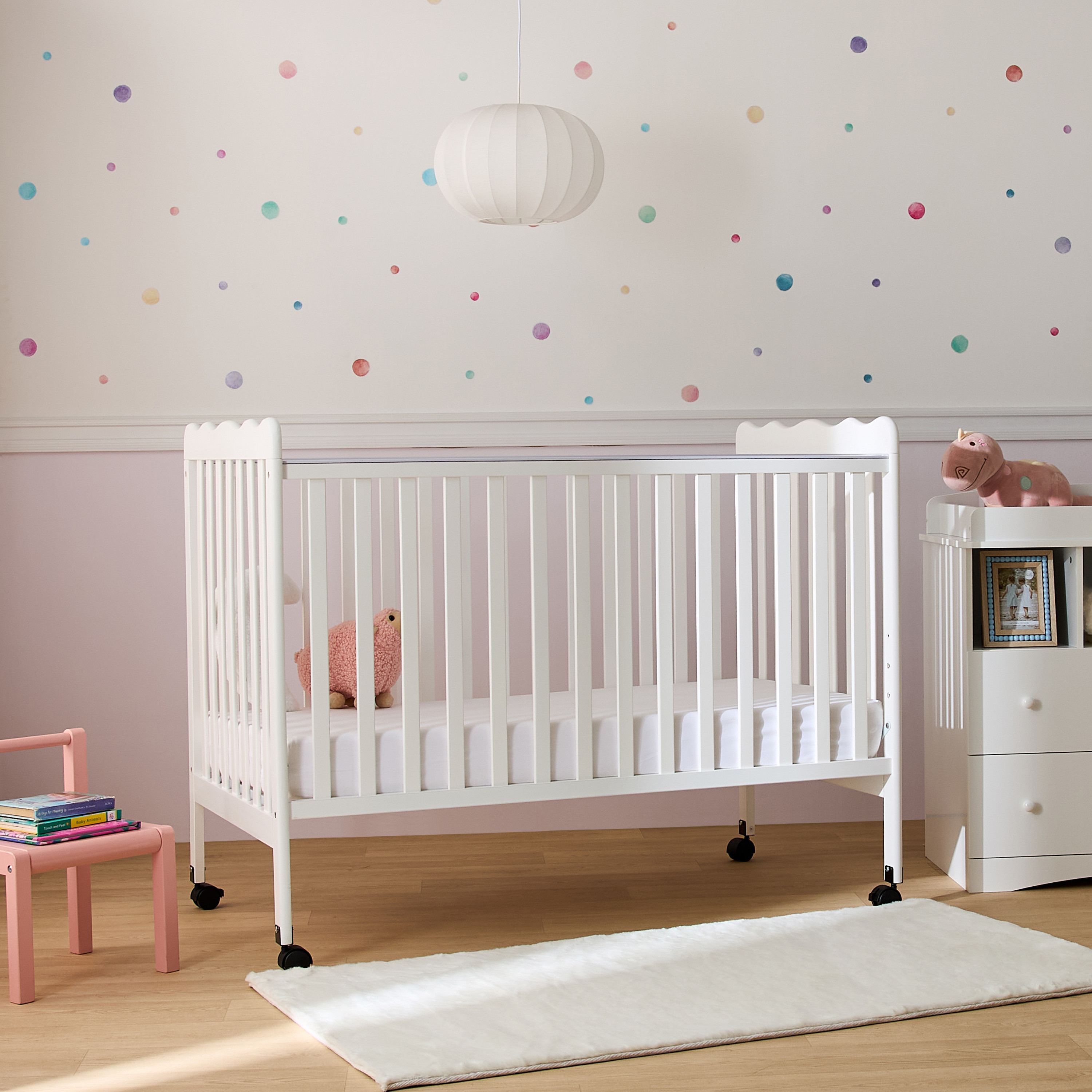 Buy Juniors Solid Everly Crib with Wheels Online Babyshop UAE