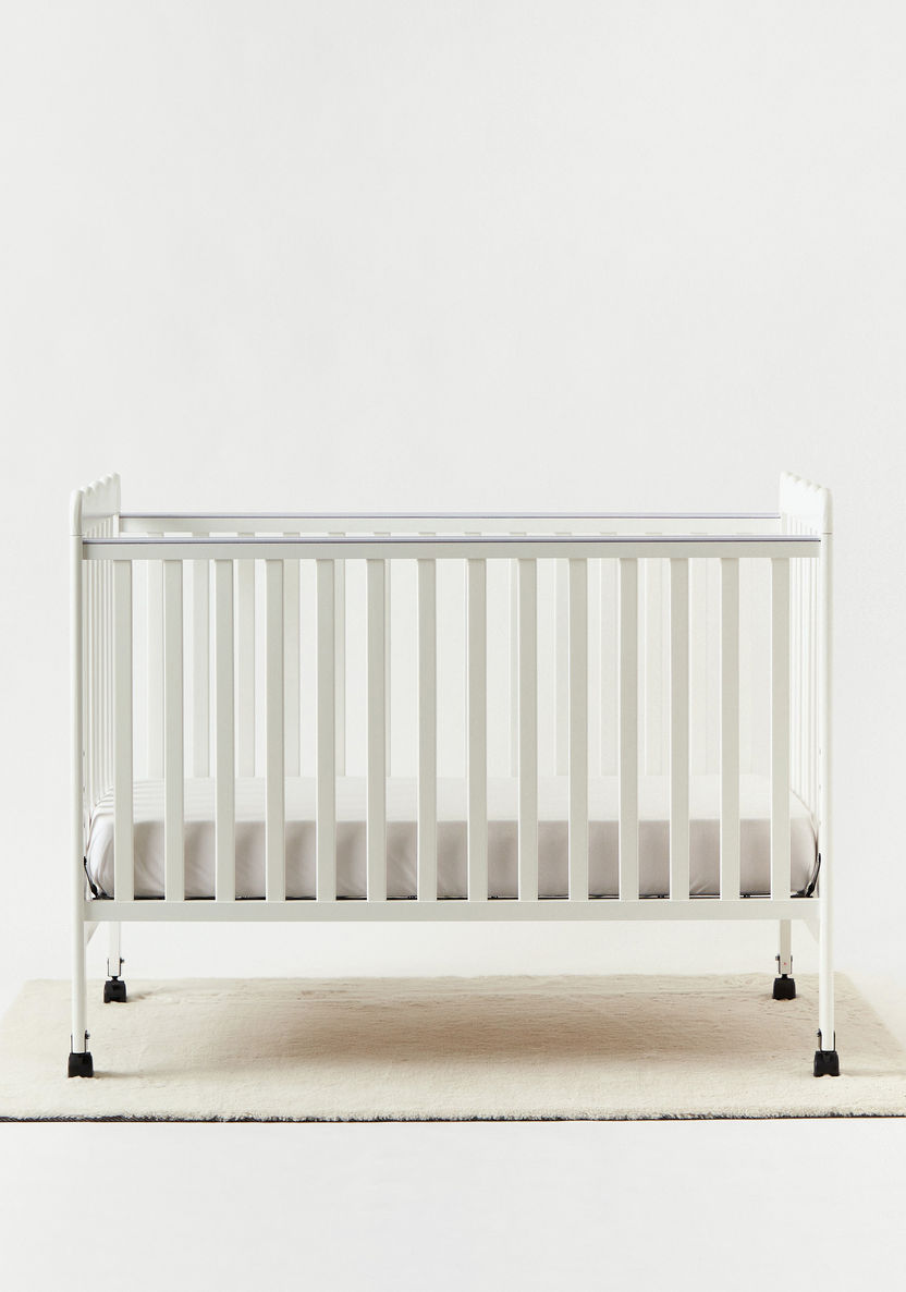 Juniors Solid Everly Crib with Wheels-Baby Cribs-image-1