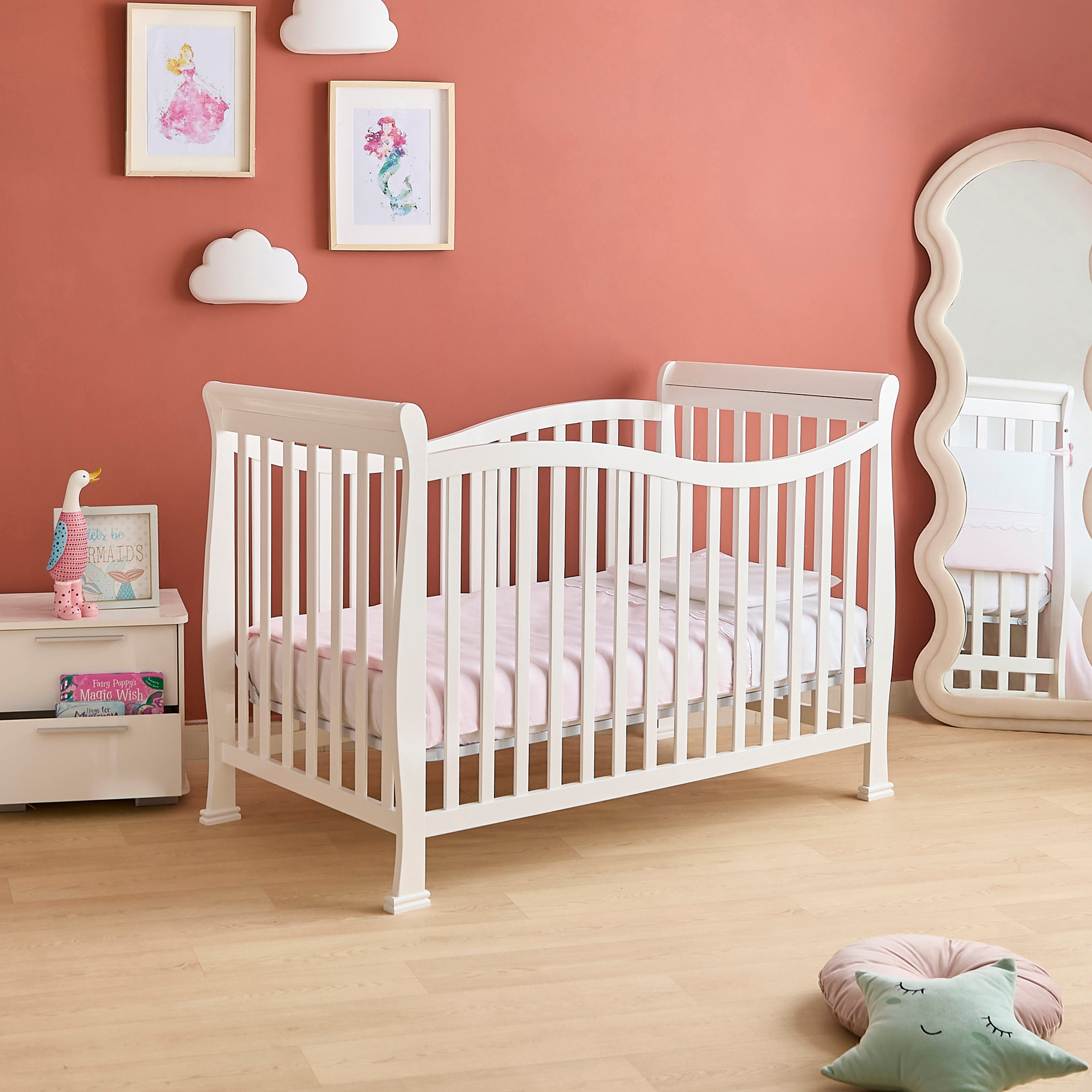 Juniors Diana Solid Crib with Adjustable Height (Up to 5 years)-baby-nursery-furniture-cribsandbeds-babycribs-image-2