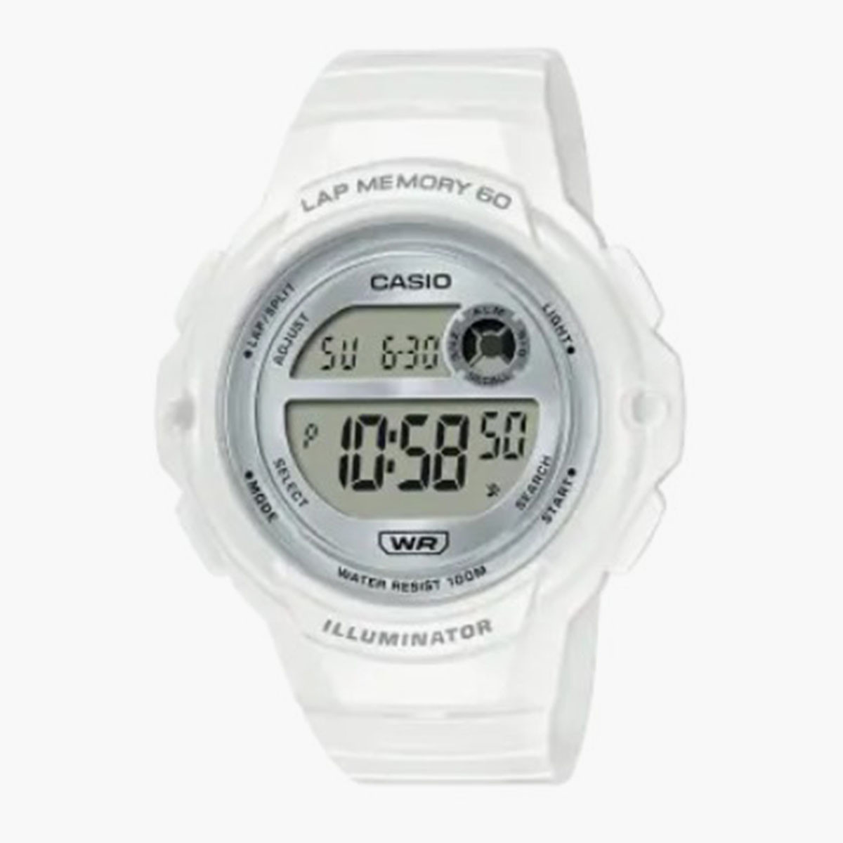 Casio digital sales watch white