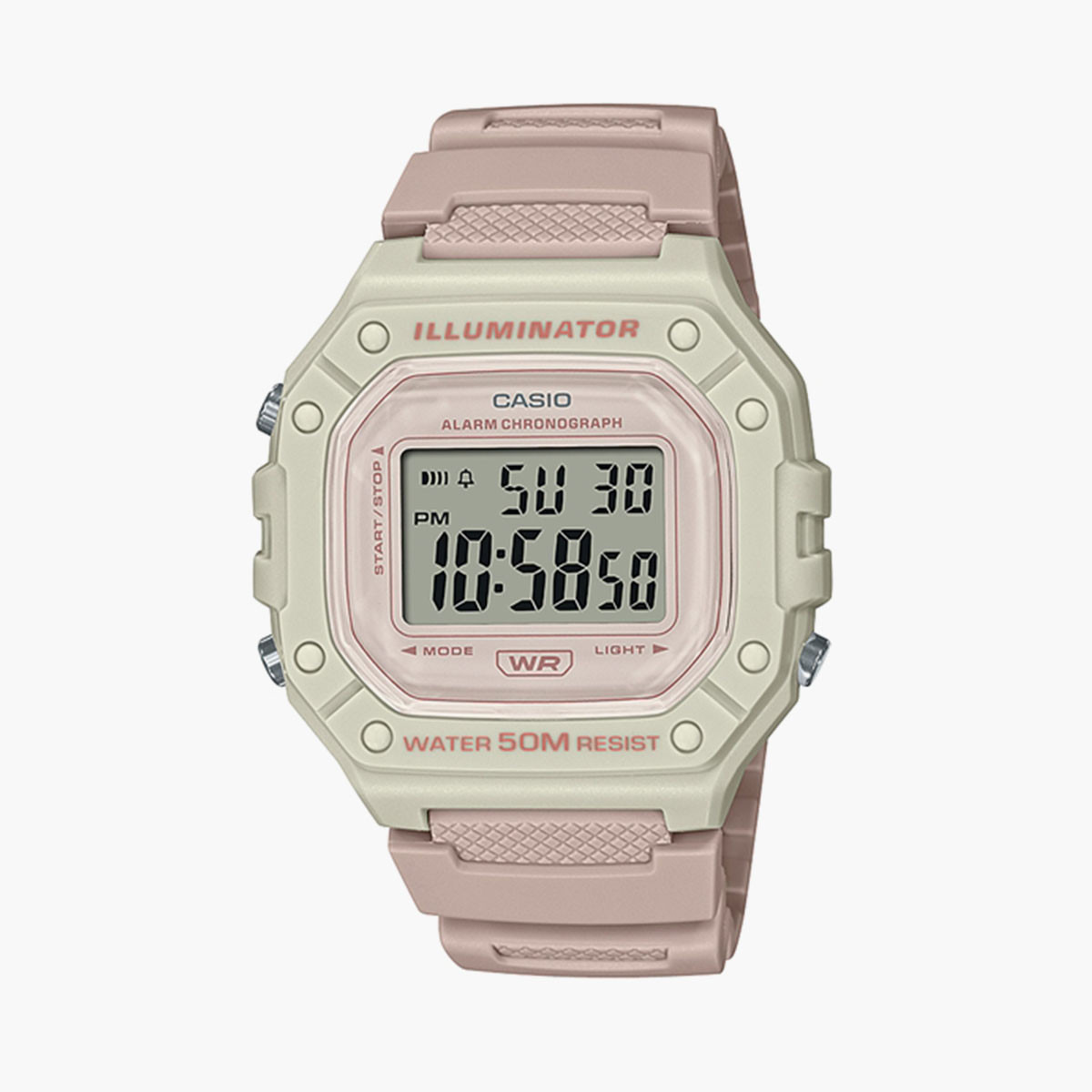 Casio Unisex Grey Strap Digital Watch - W-218HC-2AVDF-men-watchesandjewellery-watches-image-2