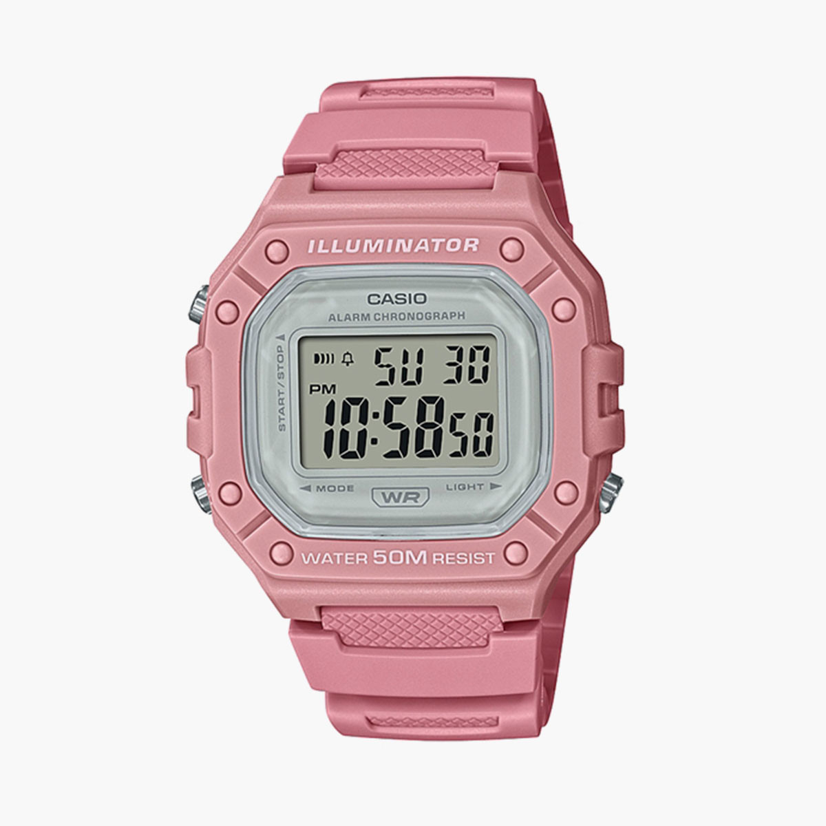 Casio Unisex Grey Strap Digital Watch - W-218HC-2AVDF-men-watchesandjewellery-watches-image-3