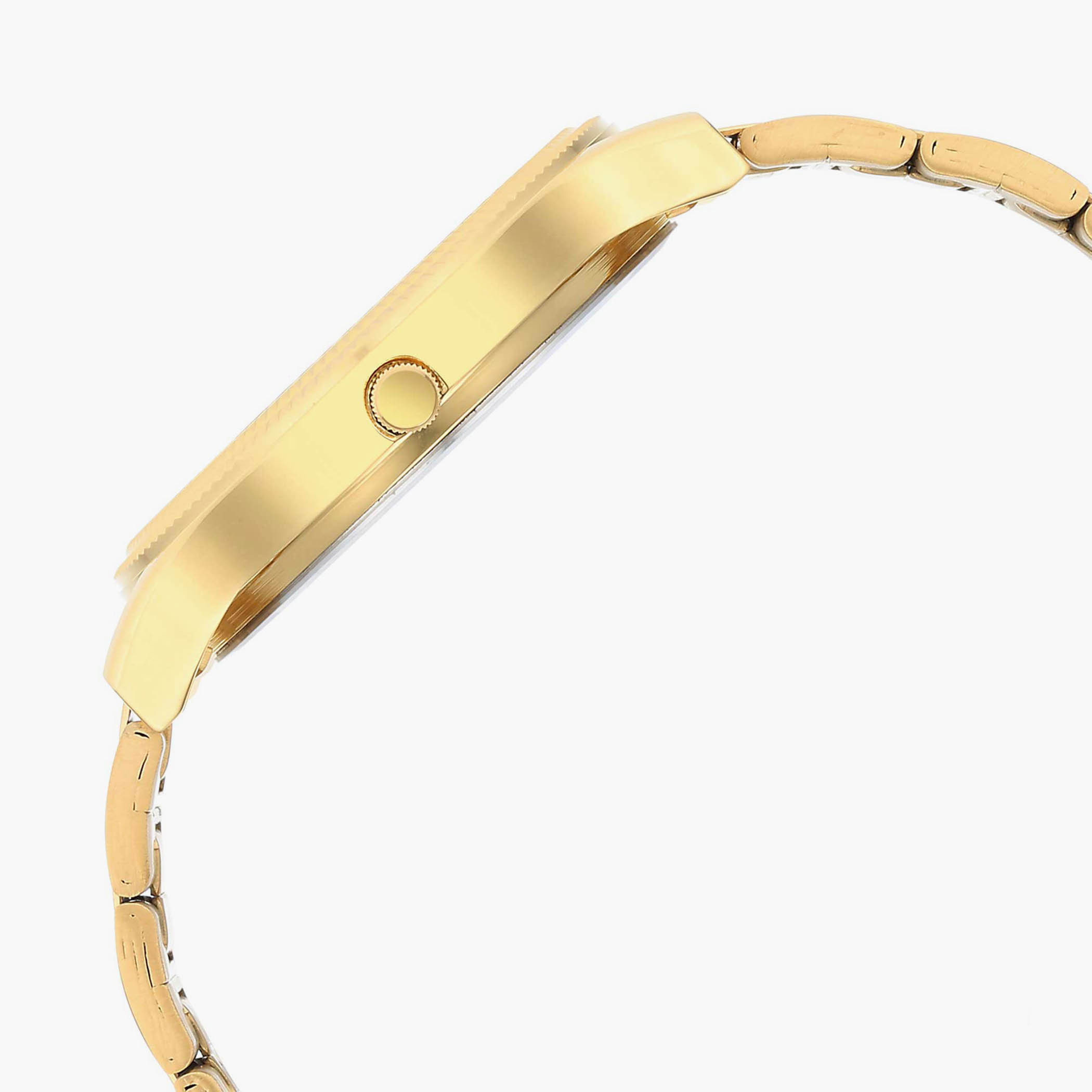 ساعة تيتان من انالوج بسوار ستانلس ستيل بلون ذهبي للرجال - 1650YM09-men-watchesandjewellery-watches-image-4