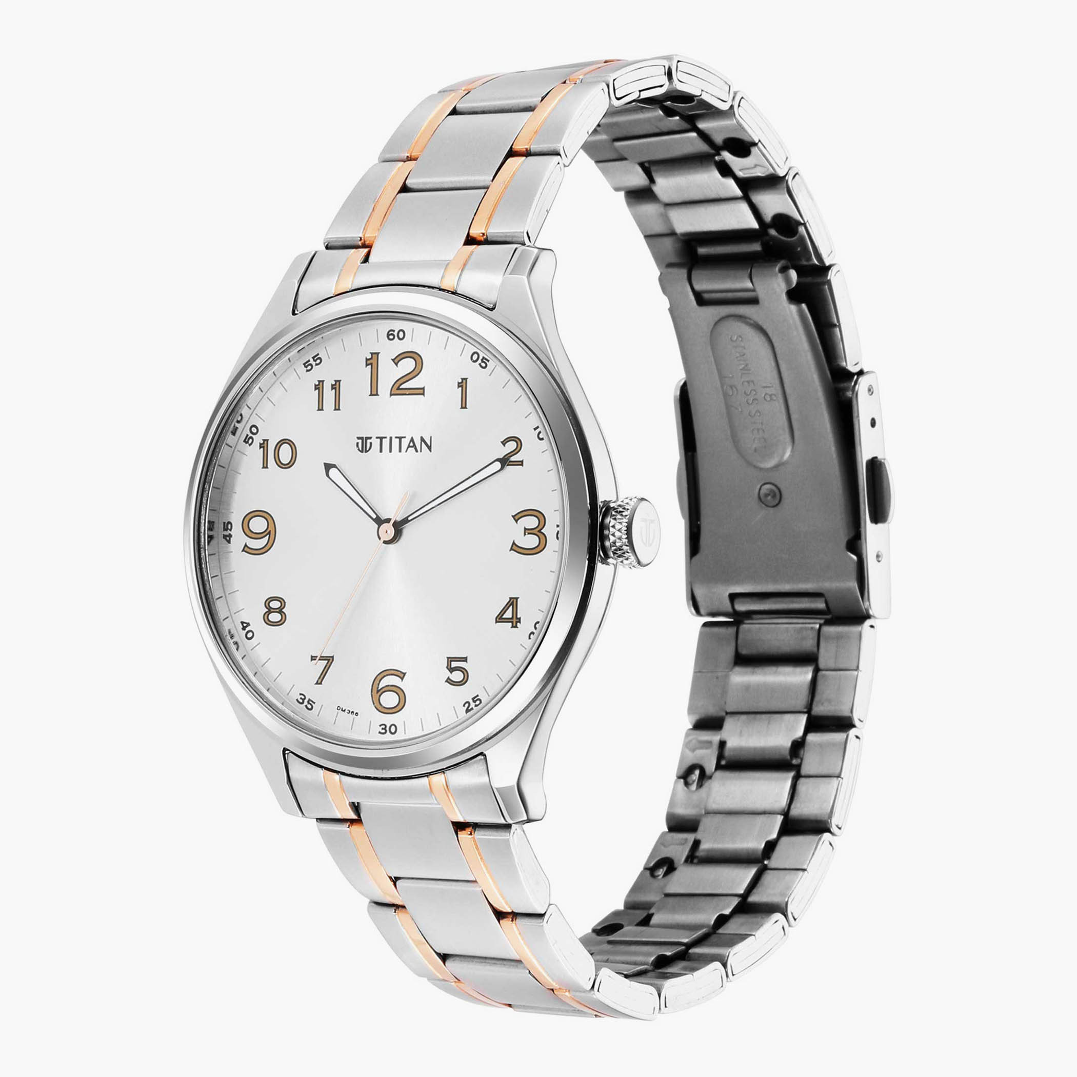 Titan 9710 metal oval on sale watch