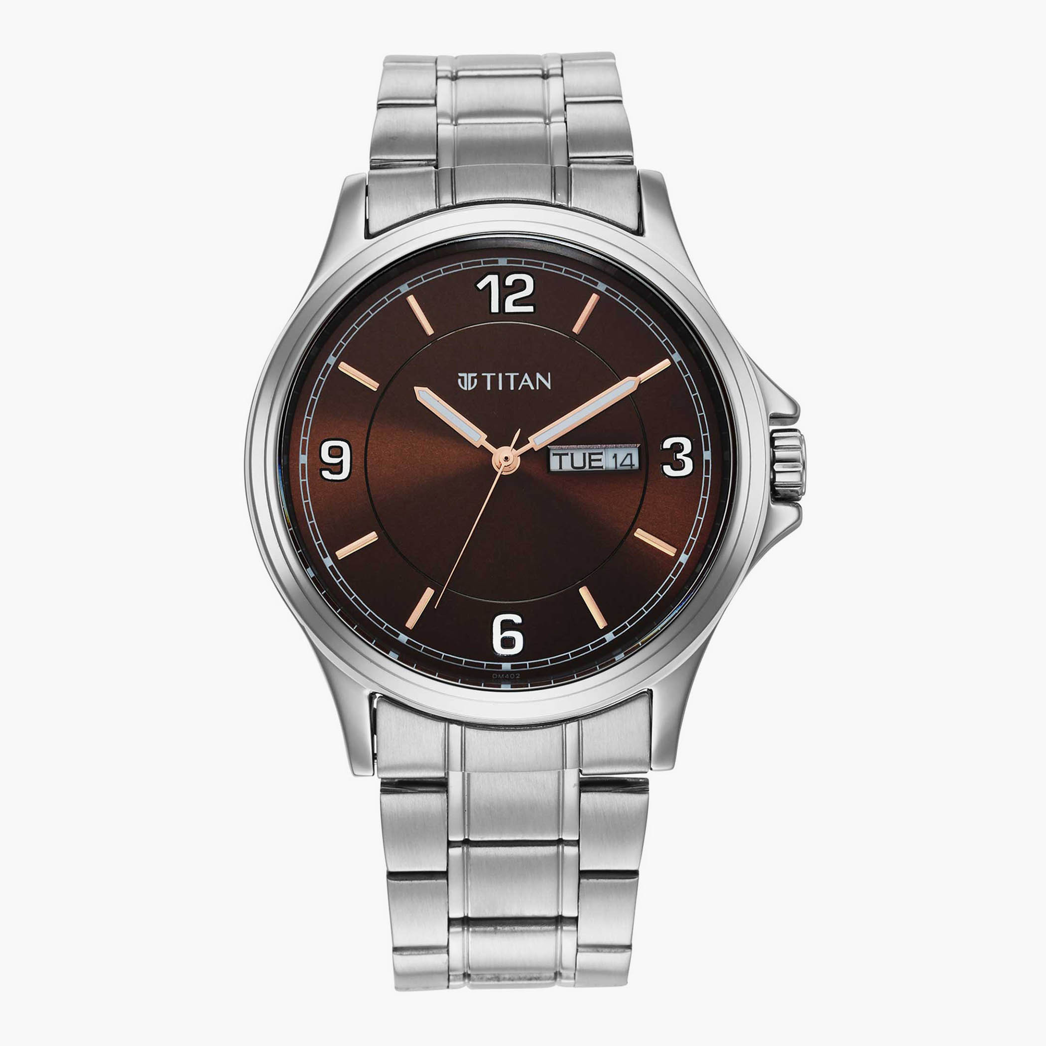 Buy Men s Titan Men s Silver Analog Stainless Steel Strap Watch 1870SM02 Online Centrepoint UAE