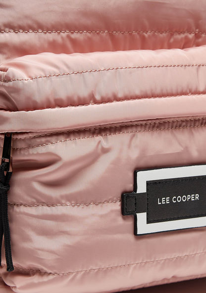 Lee Cooper Quilted Backpack with Adjustable Shoulder Straps