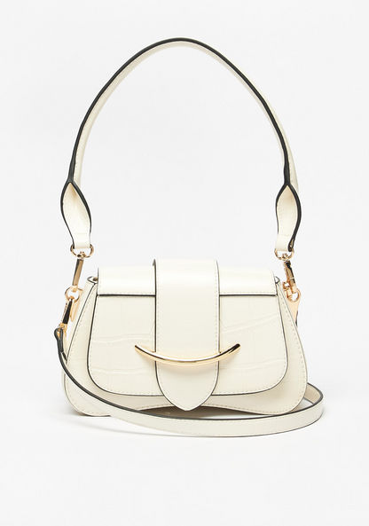 Celeste Textured Shoulder Bag with Top Handle and Adjustable Strap-Women%27s Handbags-image-1