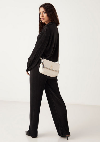 Jane Shilton Solid Crossbody Bag with Adjustable Strap