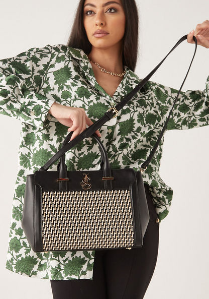 Jane Shilton Textured Tote Bag with Detachable Strap and Zip Closure-Women%27s Handbags-image-0