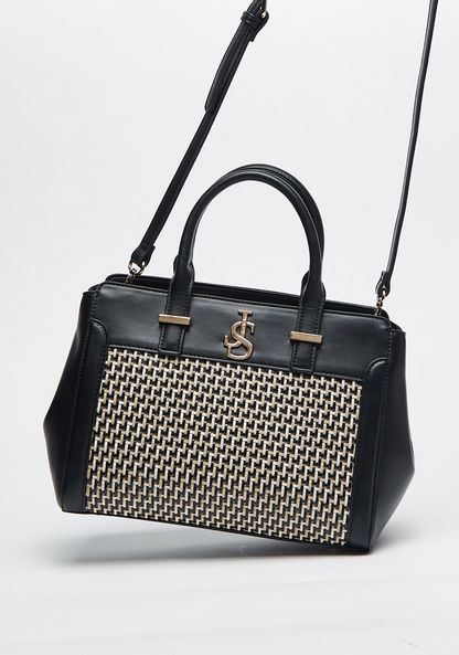 Jane Shilton Textured Tote Bag with Detachable Strap and Zip Closure-Women%27s Handbags-image-2
