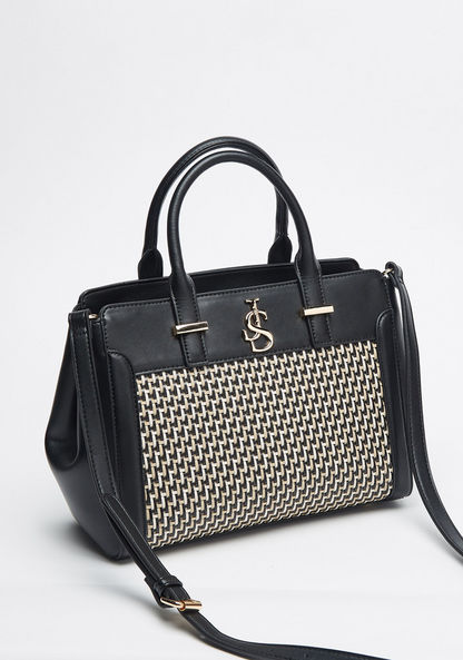 Jane Shilton Textured Tote Bag with Detachable Strap and Zip Closure-Women%27s Handbags-image-3