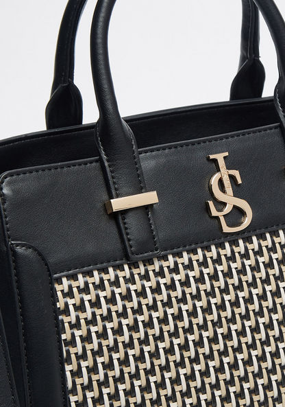 Jane Shilton Textured Tote Bag with Detachable Strap and Zip Closure-Women%27s Handbags-image-4