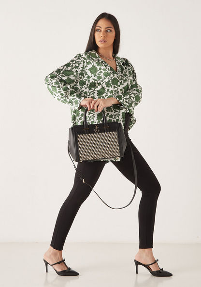 Jane Shilton Textured Tote Bag with Detachable Strap and Zip Closure-Women%27s Handbags-image-5