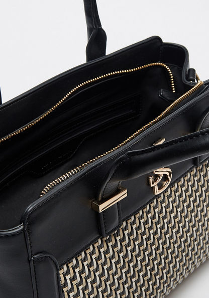 Jane Shilton Textured Tote Bag with Detachable Strap and Zip Closure-Women%27s Handbags-image-6