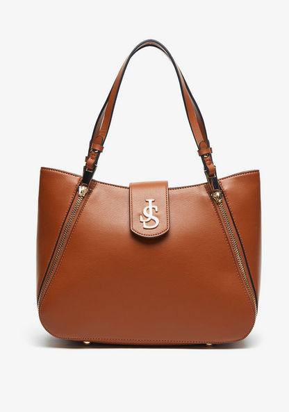 Jane Shilton Solid Tote Bag with Double Handles