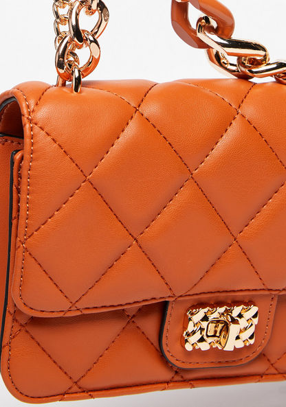 Celeste Quilted Crossbody Bag with Chain Strap-Women%27s Handbags-image-3