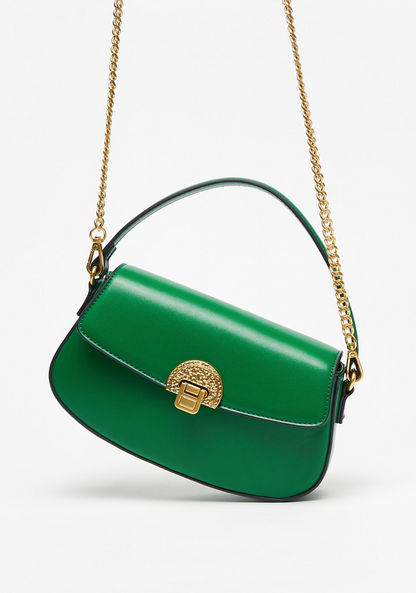Celeste Solid Crossbody Bag with Chain Strap-Women%27s Handbags-image-1