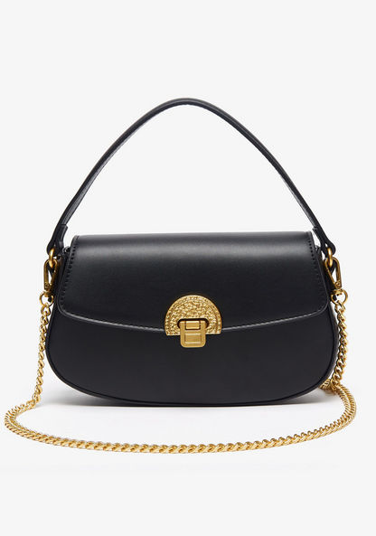 Celeste Solid Crossbody Bag with Chain Strap