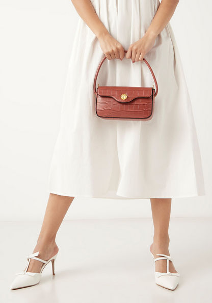 Celeste Textured Shoulder Bag with Detachable Strap-Women%27s Handbags-image-1