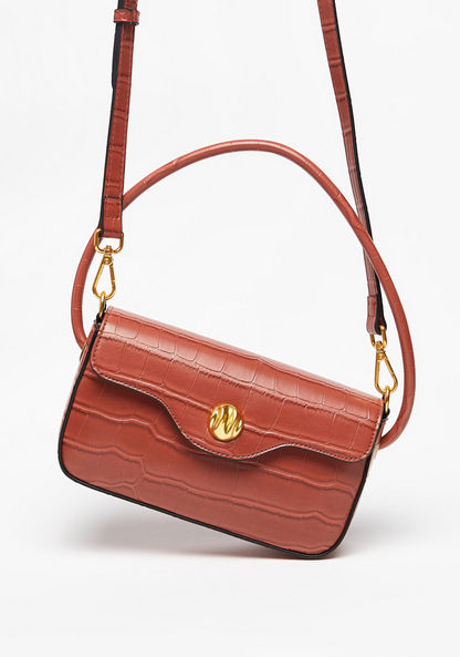 Celeste Textured Shoulder Bag with Detachable Strap-Women%27s Handbags-image-2