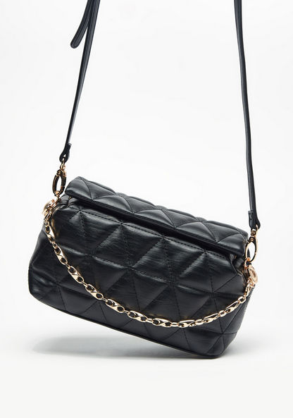 Celeste Quilted Crossbody Bag with Detachable Straps and Zip Closure-Women%27s Handbags-image-2