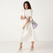 Elle Solid Satchel Bag with Chain Detail and Detachable Strap-Women%27s Handbags-thumbnail-5