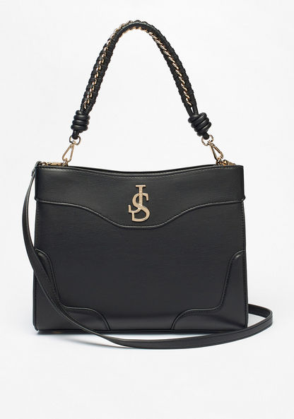 Jane Shilton Solid Tote Bag with Detachable Chain Handle