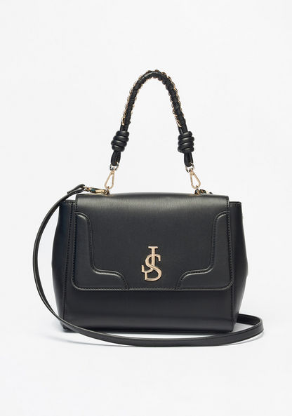 Jane Shilton Satchel Bag with Braided Top Handle-Women%27s Handbags-image-1