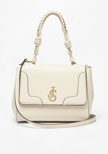 Jane Shilton Satchel Bag with Braided Top Handle-Women%27s Handbags-image-0