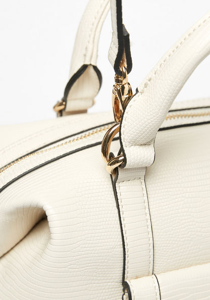 Jane Shilton Textured Bowler Bag with Double Handles-Women%27s Handbags-image-2