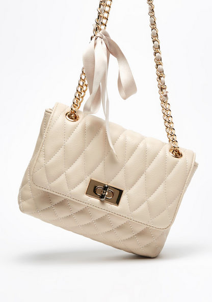 Celeste Quilted Crossbody Bag with Ribbon Detail