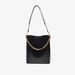Celeste Solid Shoulder Bag with Chain Detail and Pouch-Women%27s Handbags-thumbnailMobile-1