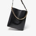 Celeste Solid Shoulder Bag with Chain Detail and Pouch-Women%27s Handbags-thumbnail-2