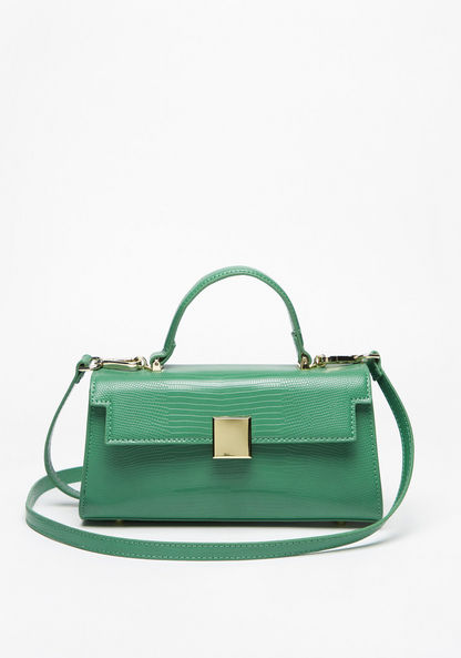 Celeste Textured Satchel Bag with Handle and Strap-Women%27s Handbags-image-1