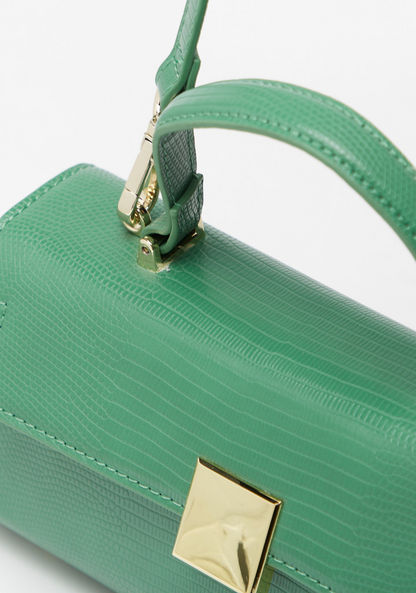 Celeste Textured Satchel Bag with Handle and Strap-Women%27s Handbags-image-3