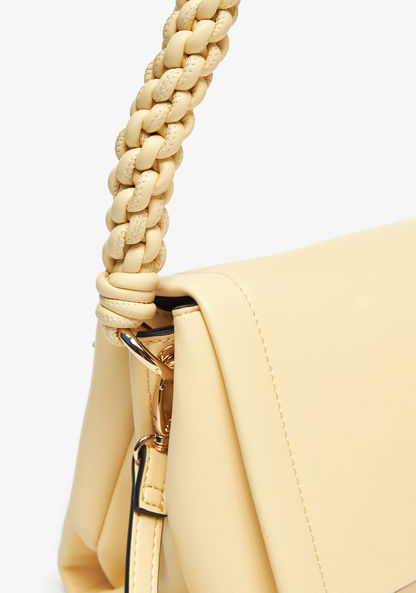 Celeste Solid Satchel Bag with Braided Handle-Women%27s Handbags-image-2