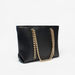 Celeste Solid Tote Bag with Metallic Chain Strap-Women%27s Handbags-thumbnail-2