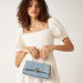 Celeste Textured Satchel Bag with Chain Strap and Flap Closure-Women%27s Handbags-thumbnailMobile-0