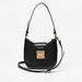 Celeste Solid Shoulder Bag with Detachable Strap and Flap Closure-Women%27s Handbags-thumbnail-0