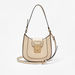 Celeste Solid Shoulder Bag with Detachable Strap and Flap Closure-Women%27s Handbags-thumbnail-0