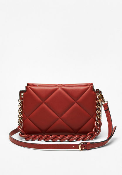 Celeste Quilted Crossbody Bag with Detachable Strap and Zip Closure-Women%27s Handbags-image-1