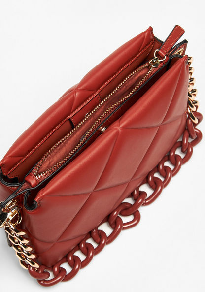 Celeste Quilted Crossbody Bag with Detachable Strap and Zip Closure-Women%27s Handbags-image-5