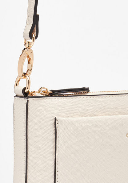 Celeste Solid Crossbody Bag with Detachable Strap and Zip Closure-Women%27s Handbags-image-2