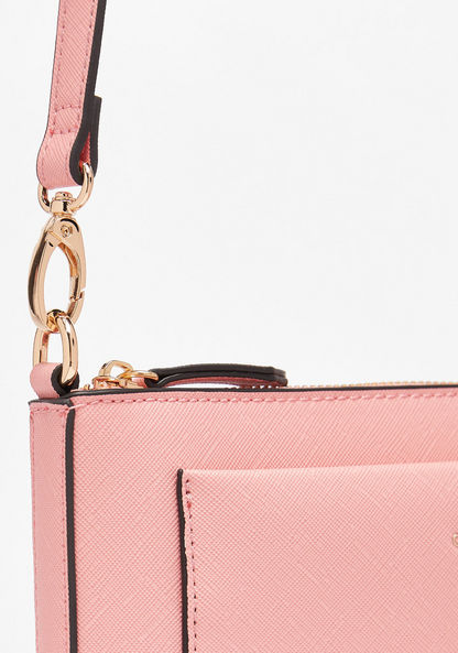 Celeste Solid Crossbody Bag with Detachable Strap and Zip Closure-Women%27s Handbags-image-2