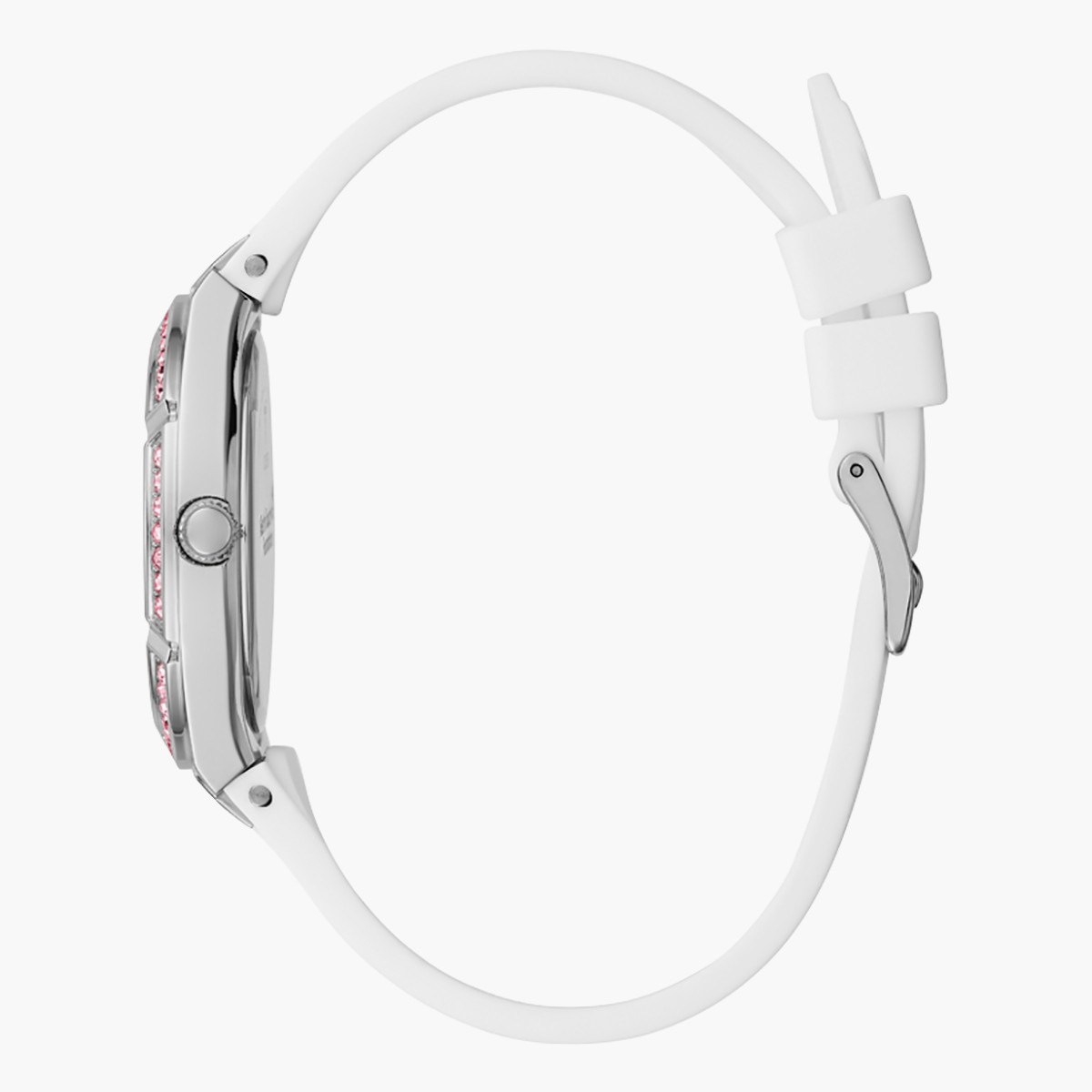 ساعة انالوج من جيس للنساء بسوار ابیض مع مينا فضي - GW0032L1-women-watchesandjewellery-watches-image-2