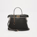 Jane Shilton Solid Tote Bag with Detachable Strap and Clasp Closure-Women%27s Handbags-thumbnailMobile-1