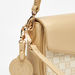 Elle Monogram Print Crossbody Bag with Detachable Straps and Flap Closure-Women%27s Handbags-thumbnail-3
