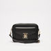 Elle Solid Crossbody Bag with Detachable Strap and Zip Closure-Women%27s Handbags-thumbnail-1