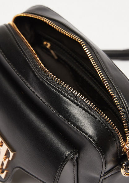Elle Solid Crossbody Bag with Detachable Strap and Zip Closure-Women%27s Handbags-image-5