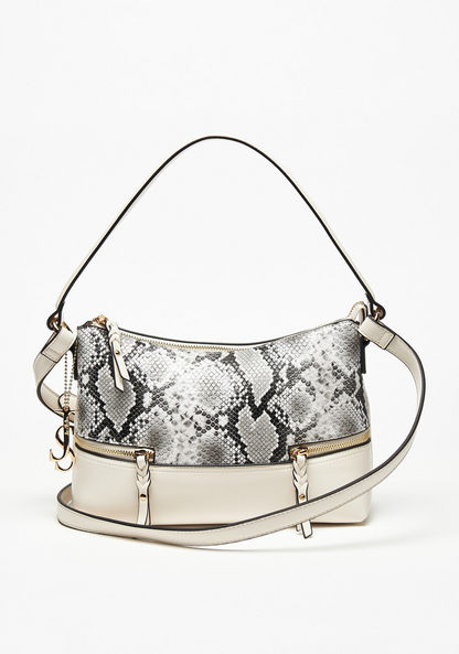 Jane Shilton Panelled Crossbody Bag with Adjustable Strap and Zip Closure